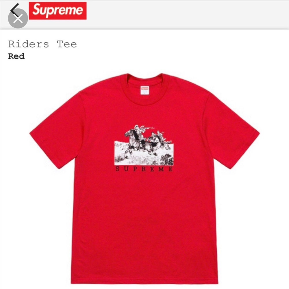 Supreme riders tee